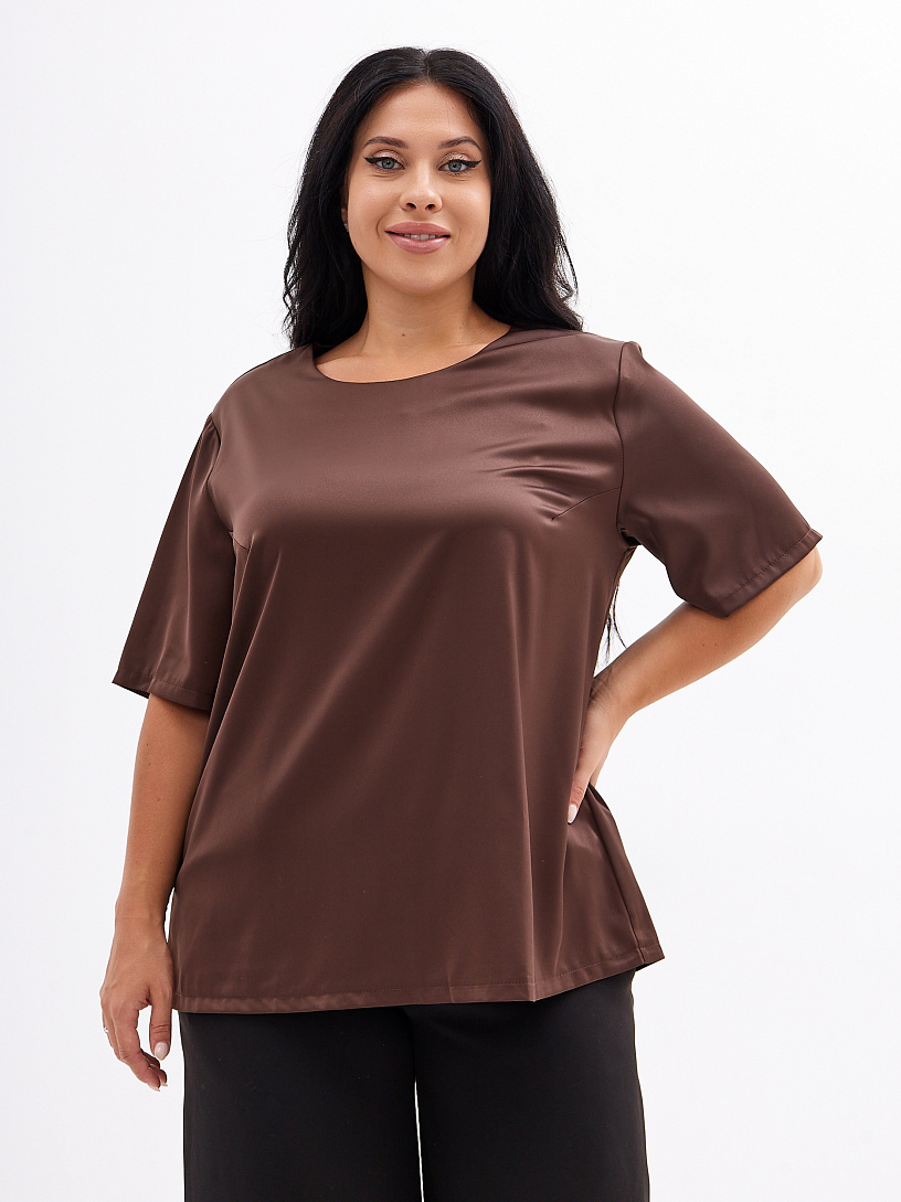 Блуза "Глэм 2"_О46/кофейный
